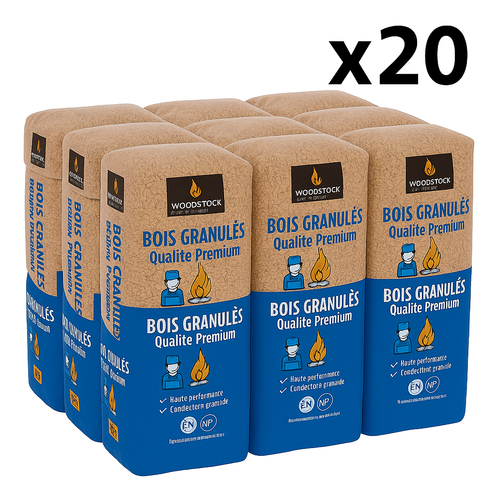 WOODSTOCK wood pellets in bags 