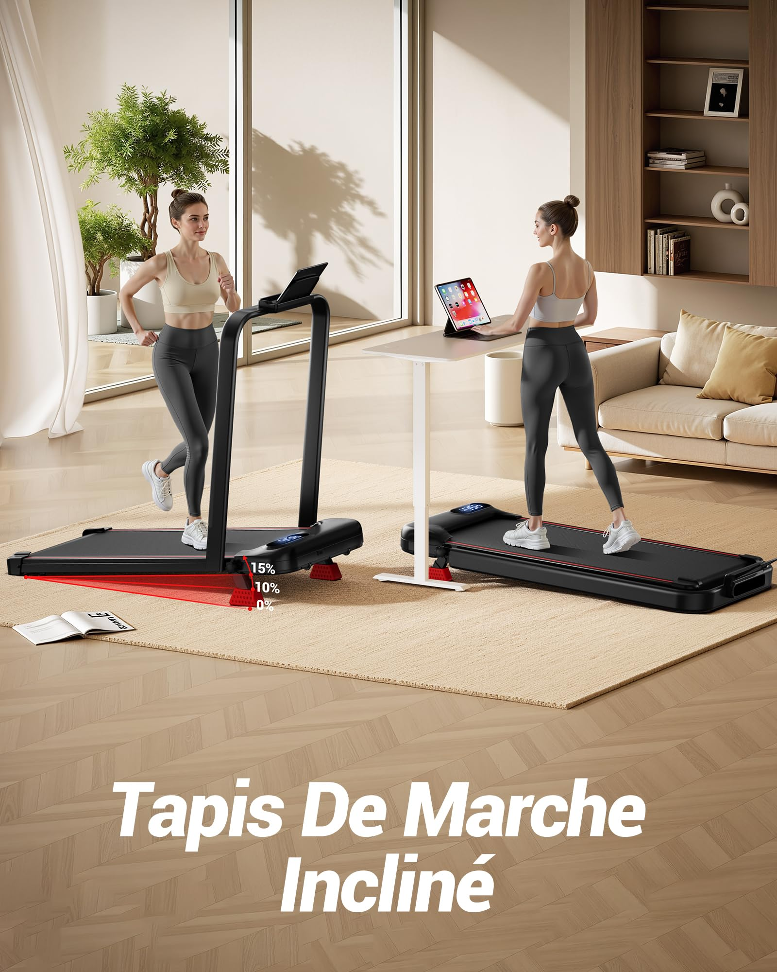HUMAYWALK | FOLDABLE TREADMILL &amp; ADJUSTABLE INCLINE