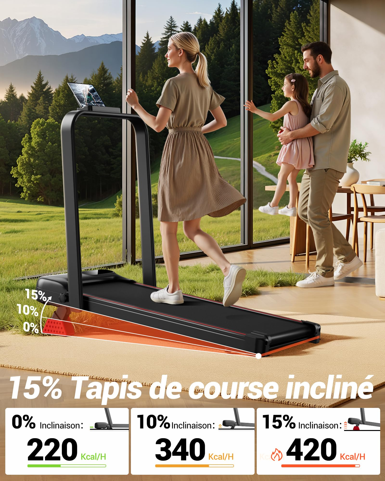 HUMAYWALK | FOLDABLE TREADMILL &amp; ADJUSTABLE INCLINE