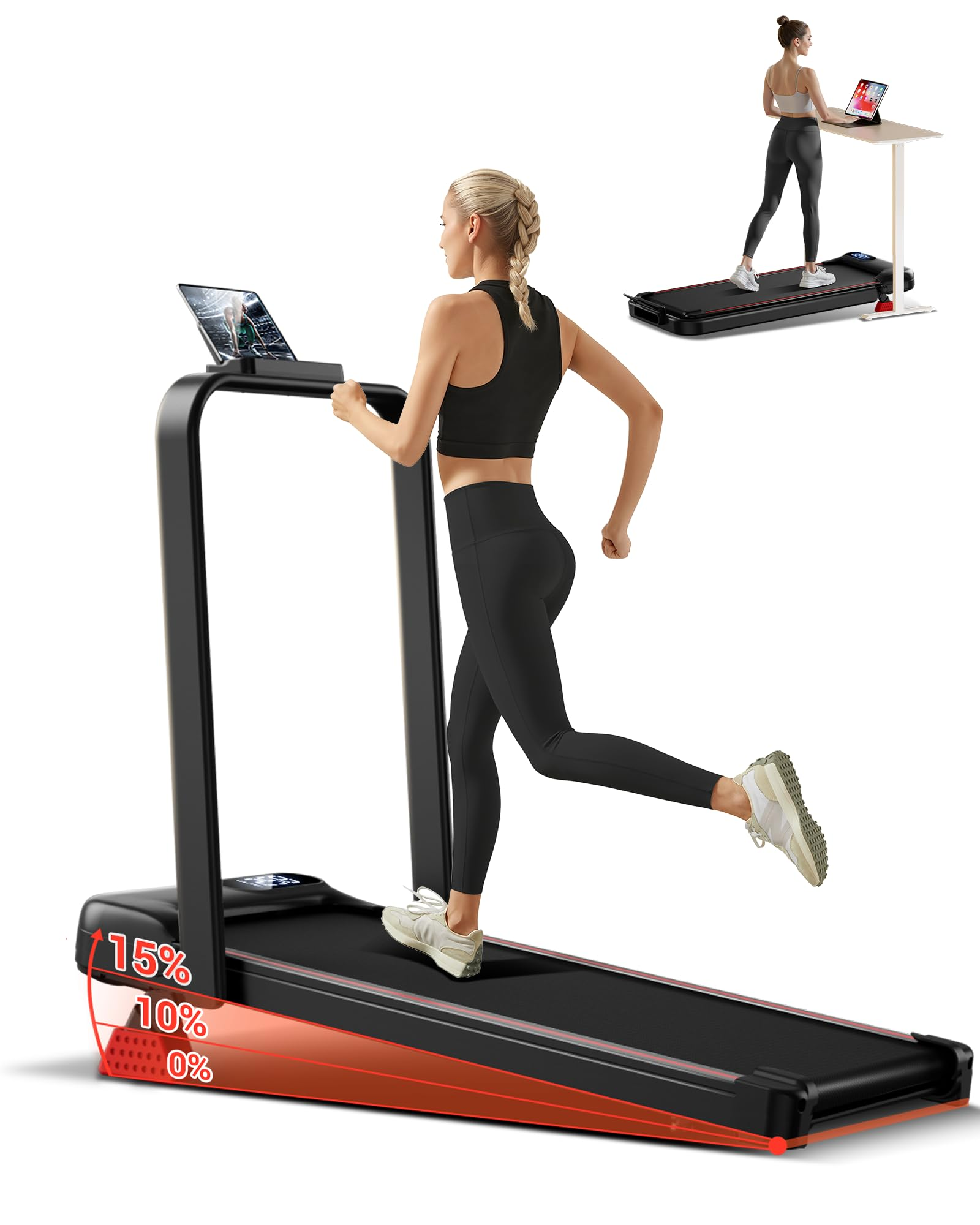 HUMAYWALK | FOLDABLE TREADMILL &amp; ADJUSTABLE INCLINE